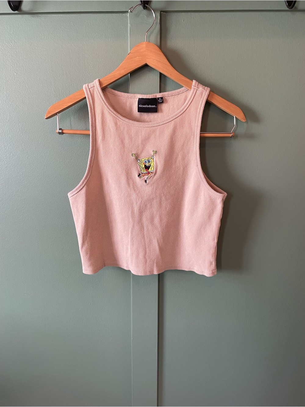 Nickelodeon SpongeBob Ribbed Cropped Tank